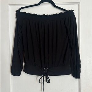 Aeropostale Black off the shoulder Top